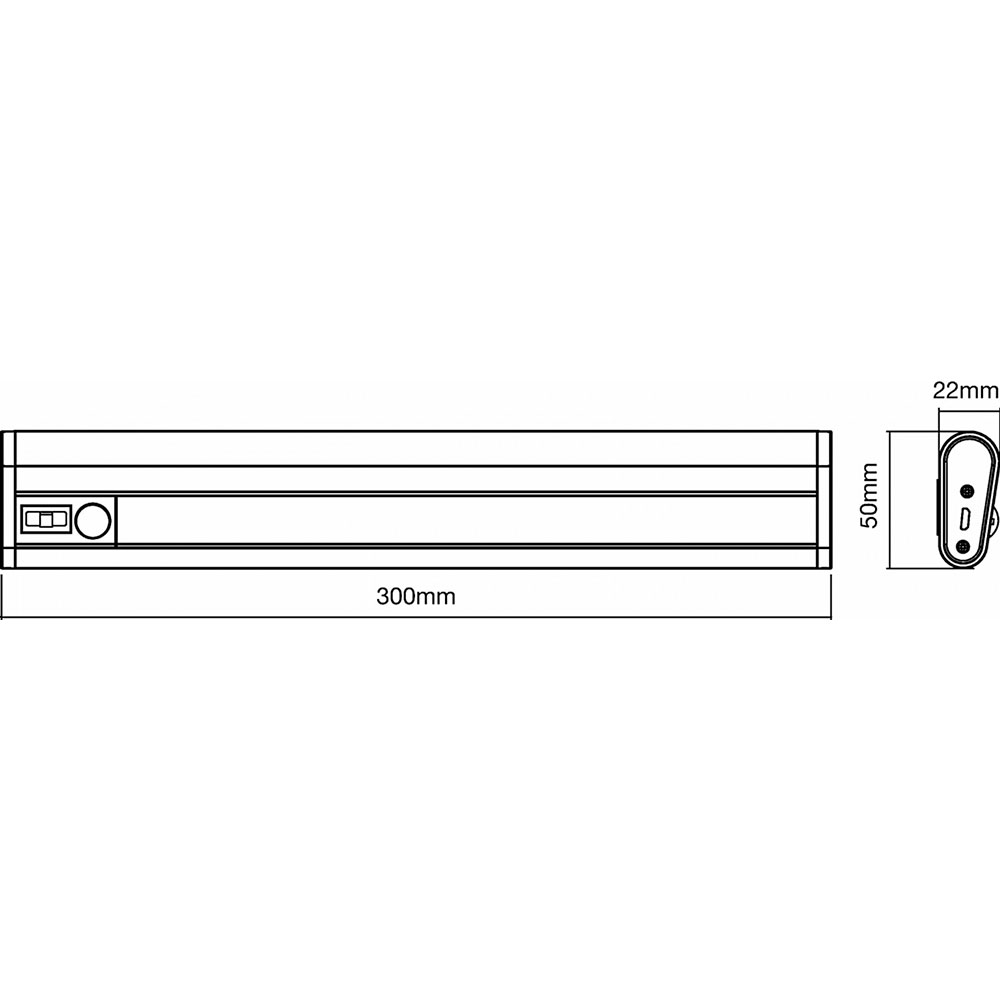 Светильник LEDVANCE Linear LED Mobile USB 300 мм (4058075260467) Цвет серебристый