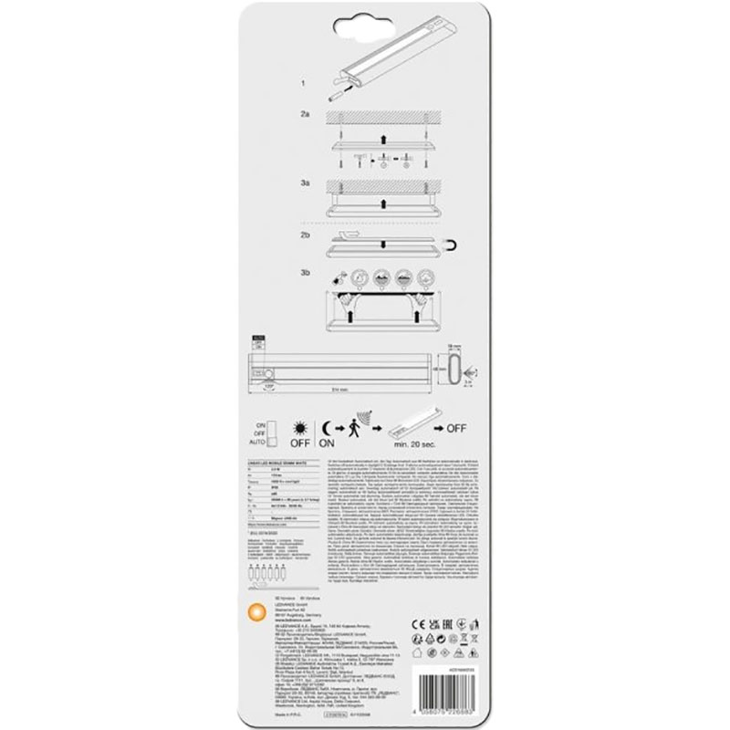 Світильник LEDVANCE LinearLED Mobile Battery 300 мм White (4058075226883) Тип живлення акумулятор