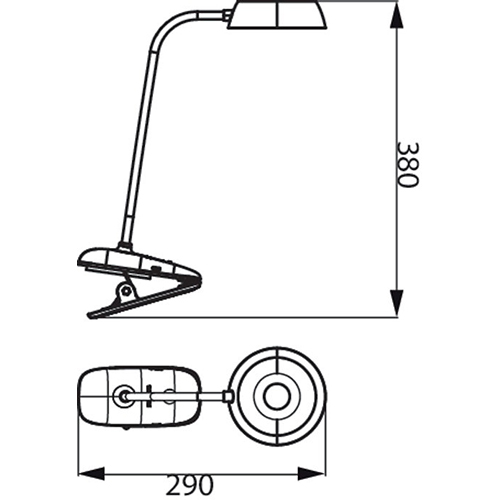 Настільна лампа PHILIPS LED Reading Desk lamp Donutclip 3W 4000K Pink (929003179627) Тип живлення акумулятор