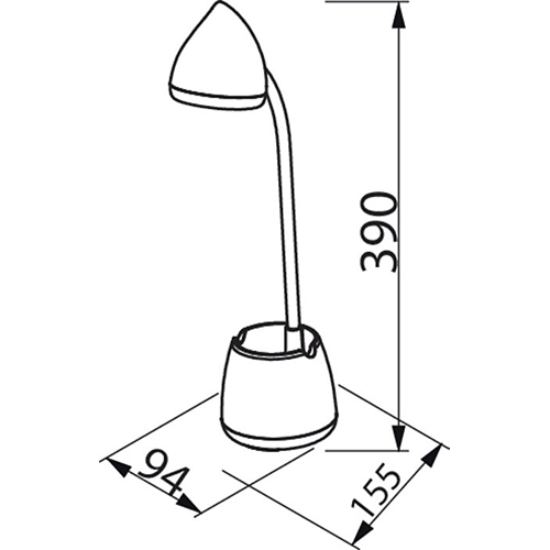 Настільна лампа PHILIPS LED Reading Desk lamp Hat 4.5W White (929003241007) Тип LED