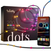 Гирлянда TWINKLY Smart LED Twinkly Dots Lights RGB 200 Gen II (TWD200STP-BEU)