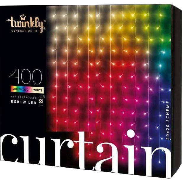 Гірлянда TWINKLY Smart LED Twinkly Curtain RGBW 400 Gen II 1.45мх2.1м (TWW400SPP-TEU)