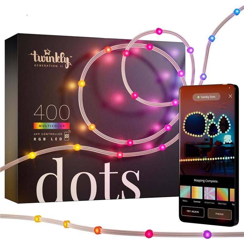 Гирлянда TWINKLY Smart LED Twinkly Dots Lights RGB 400 Gen II (TWD400STP-TEU)