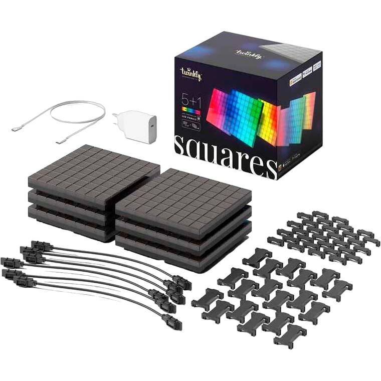 Панель TWINKLY Smart LED Squares 1+5 RGB Gen II (TWQ064STW-07-BEU) Панель TWINKLY Smart LED Squares 1+5 RGB Gen II (TWQ064STW-07-BEU)