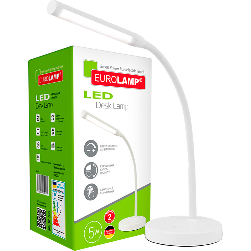 Лампа настільна EUROLAMP LED-TLD-5W White Тип живлення від мережі