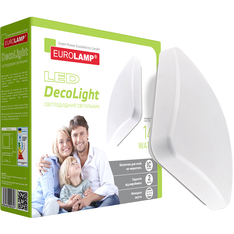 Світильник EUROLAMP Slim NLS-14W (LED-NLS-14/4(F)new)