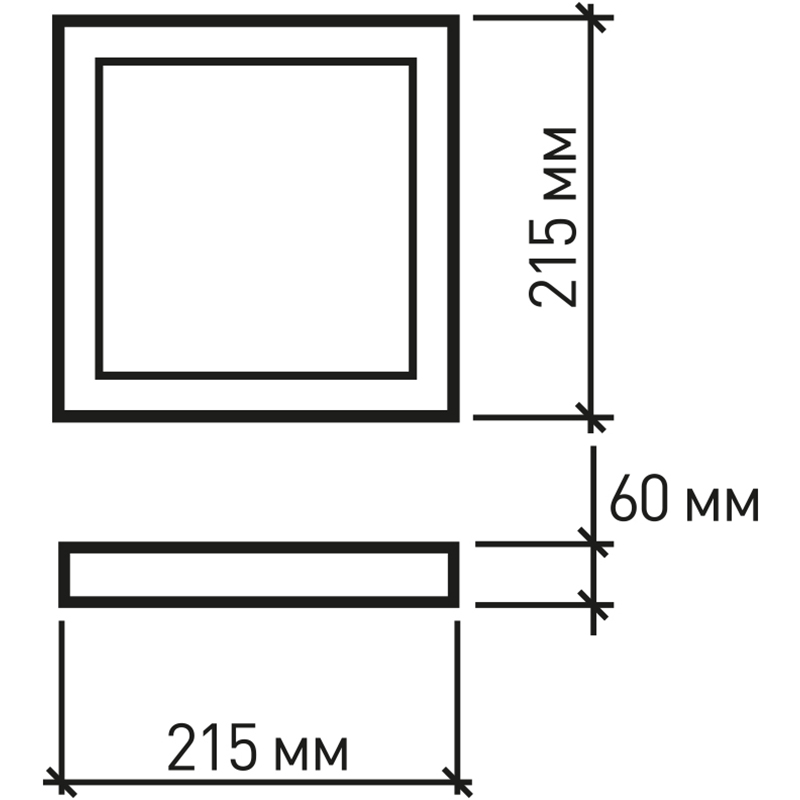 Фото Світильник EUROLAMP Slim NLS-14W (LED-NLS-14/4(F)new)