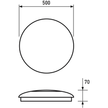 Светильник EUROLAMP Smartlight 72W з пультом керув.(Коло) LED-SL-72W-N17(deco)