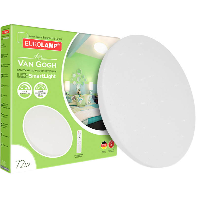 Светильник EUROLAMP Smartlight 72W з пультом керув.(Коло) LED-SL-72W-N17(deco) Светильник EUROLAMP Smartlight 72W з пультом керув.(Коло) LED-SL-72W-N17(deco)
