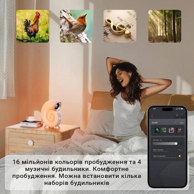 Ночник INSPIRE N70 APP 6W 2000 mAh Тип питания аккумулятор