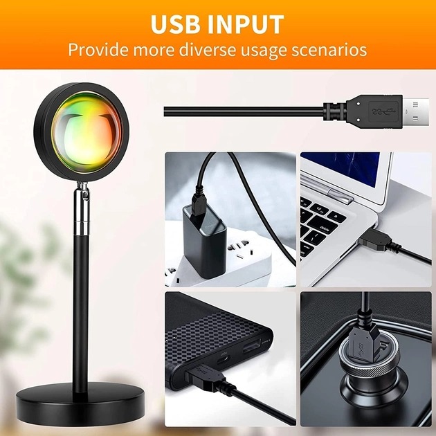 Проекційна світлодіодна лампа INSPIRE RGB S2 Sunset-S2() Тип живлення USB-порт