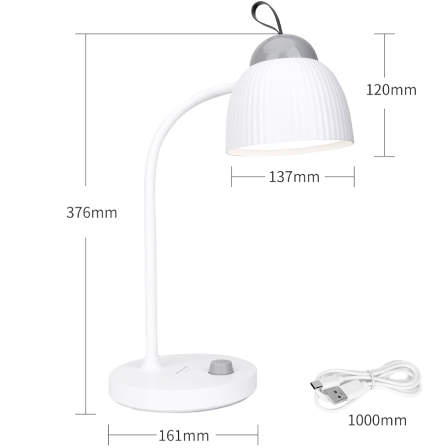 Фото Настольная лампа WEIDASI 5W 371lm USB 5V white (WD-6075)