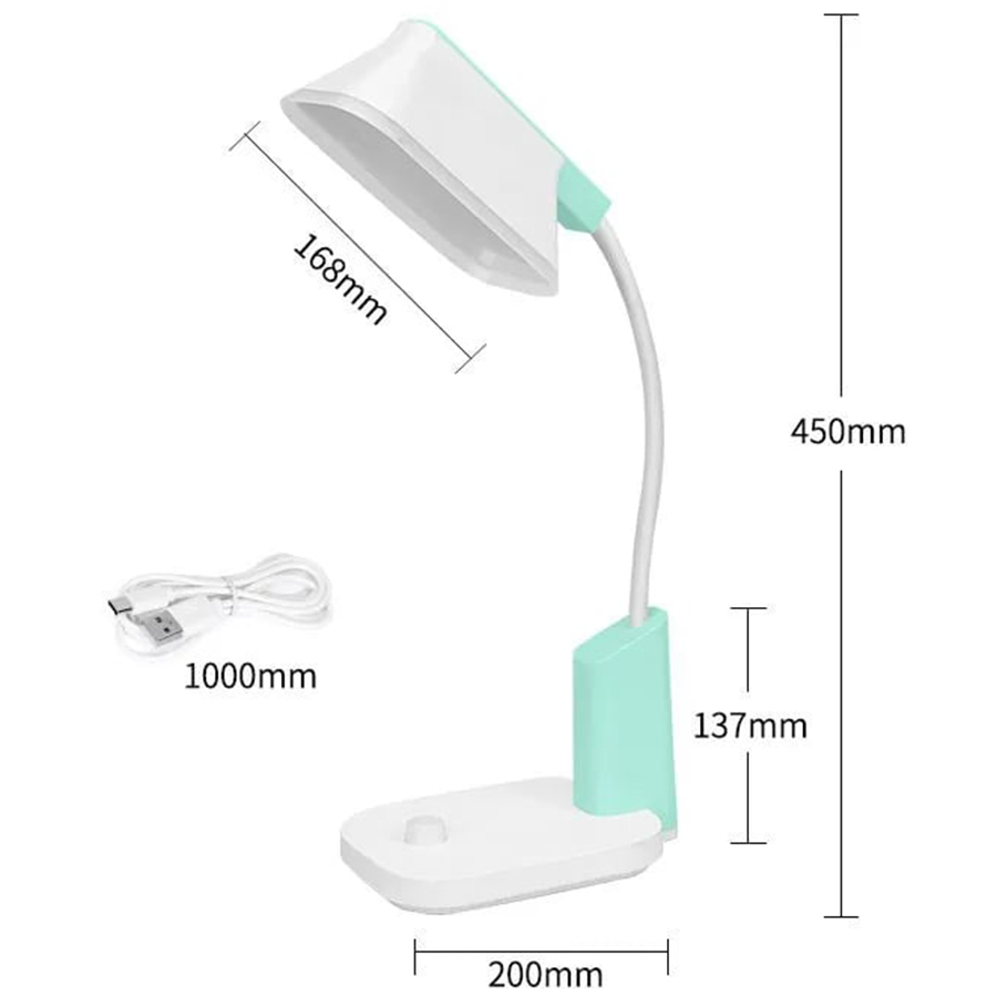 Внешний вид Настольная лампа WEIDASI 5W 381lm USB 5V white (WD-6076)