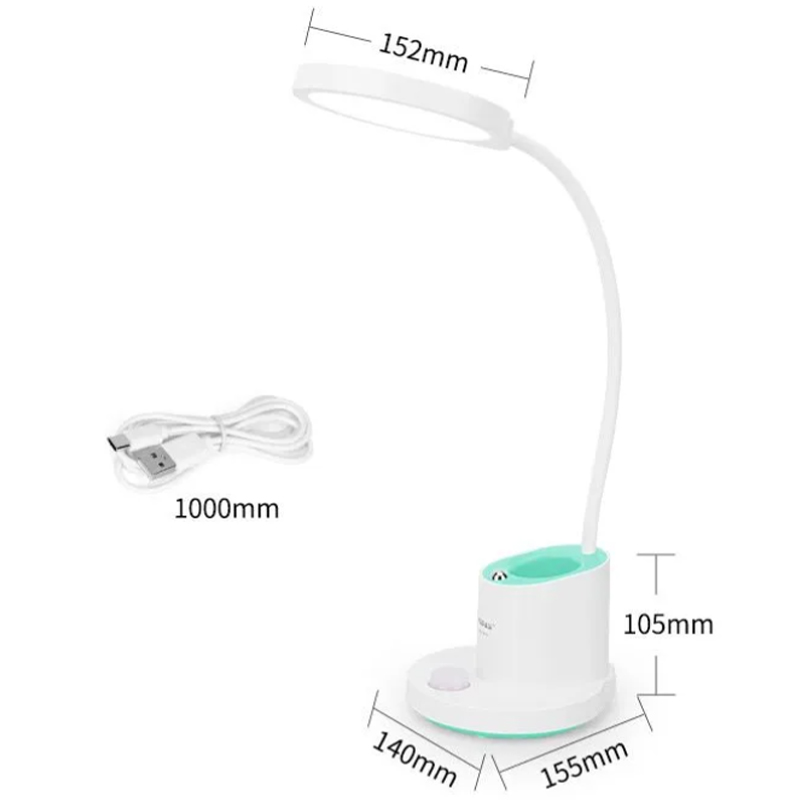 Зображення Настільна лампа WEIDASI 9W 388lm 4159K USB 5V white (WD-6079)