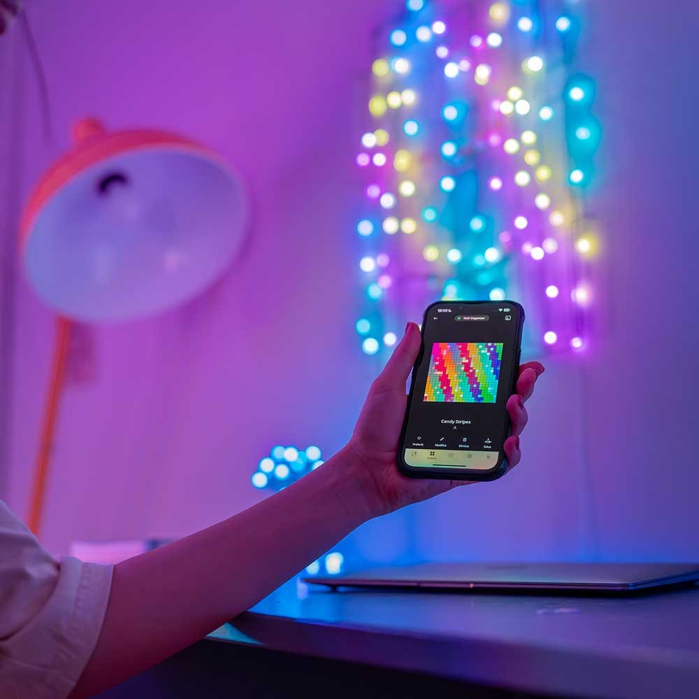 Гирлянда TWINKLY Smart LED Strings Star RGB 200 12м (TWKS200RGB-G) Количество источников света 200