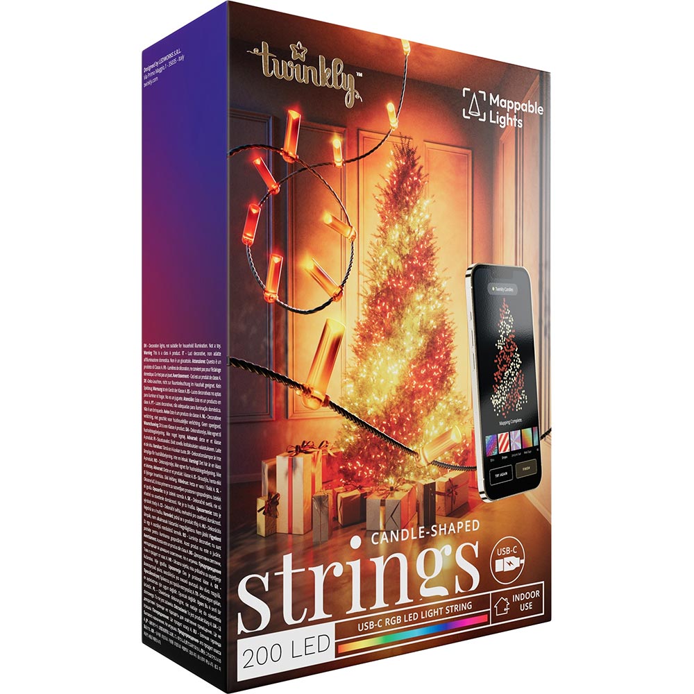 Гірлянда TWINKLY Smart LED Strings Candle RGB 200 12м (TWKC200RGB-G)