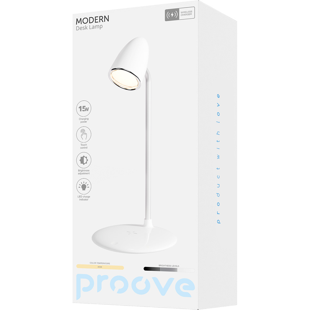 Фото Настільна лампа PROOVE Modern White (59753white)
