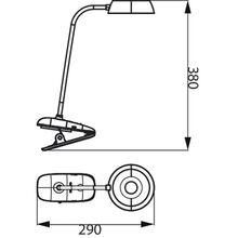 Настольная лампа PHILIPS Donutclip 1200 мАч USB-A White (929003179727)