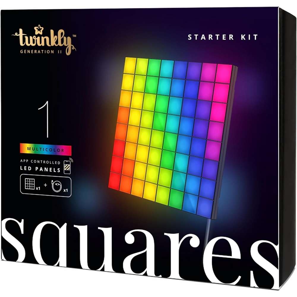 Панель Garlands TWINKLY Smart LED Squares 1 Starter USB-C (TWQ064STW-01-BUSB) Тип LED