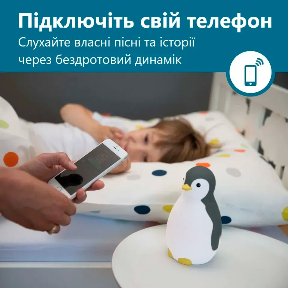 Ночник ZAZU PAM Пингвиненок Gray (ZA-PAM-01) Тип выключателя на изделии
