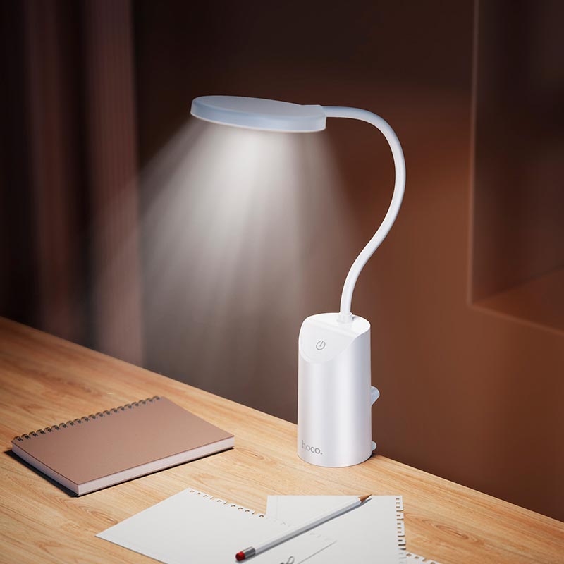 Заказать Настольная лампа HOCO HX10 Clip table lamp White (6942007646628)