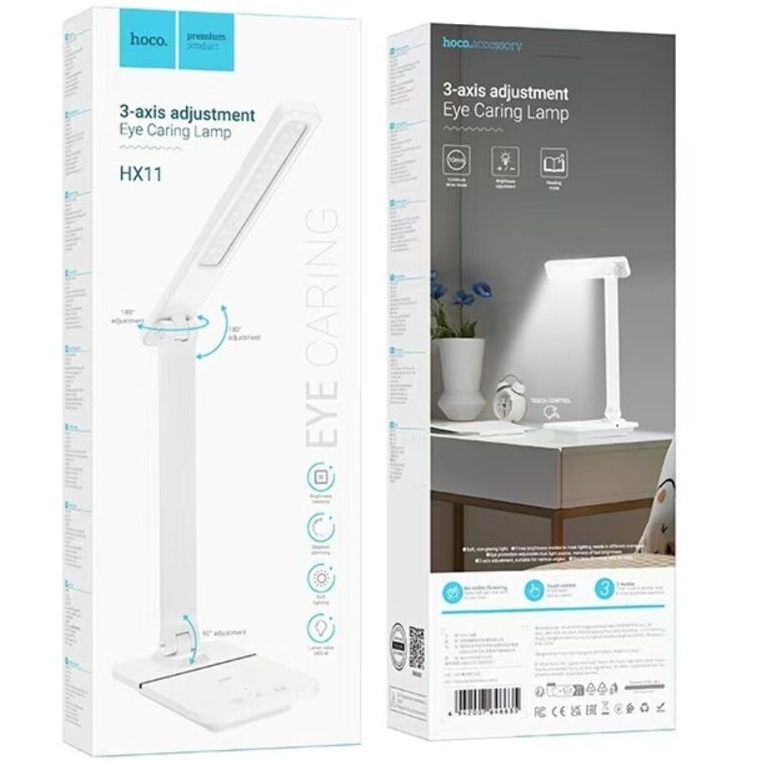 Настольная лампа HOCO HX11 Foldable table lamp White (6942007646635) Цвет белый