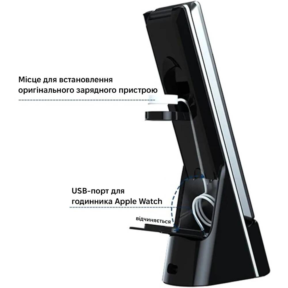 Внешний вид Настольная лампа INSPIRE N61 15W 1100lm з бездротовою зарядкою біла