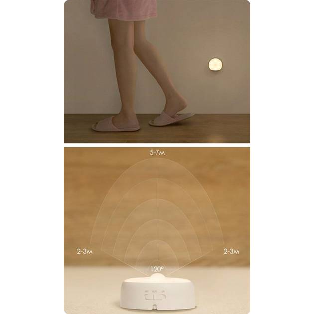 Фото Лампа-нічник YEELIGHT Xiaomi Motion Sensor Night Light White (YLYYD-0024)