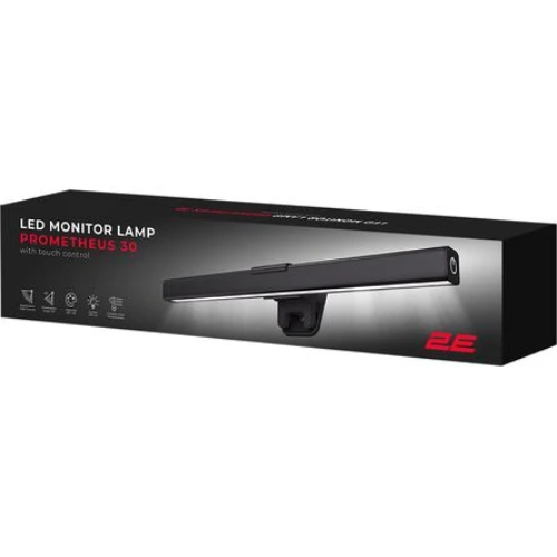 Зовнішній вигляд Лампа на монітор 2E PROMETHEUS 30 USB-A/USB-C Black (2E-DL002BK)
