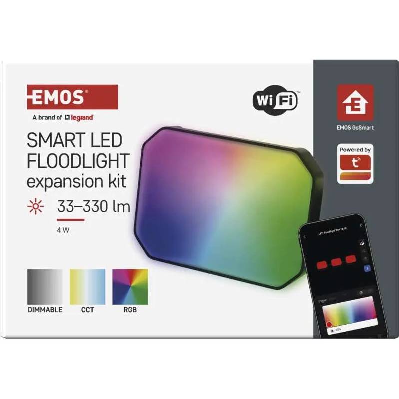Фото Прожектор EMOS 4 Вт RGBIC WIFI (ZIW181R)