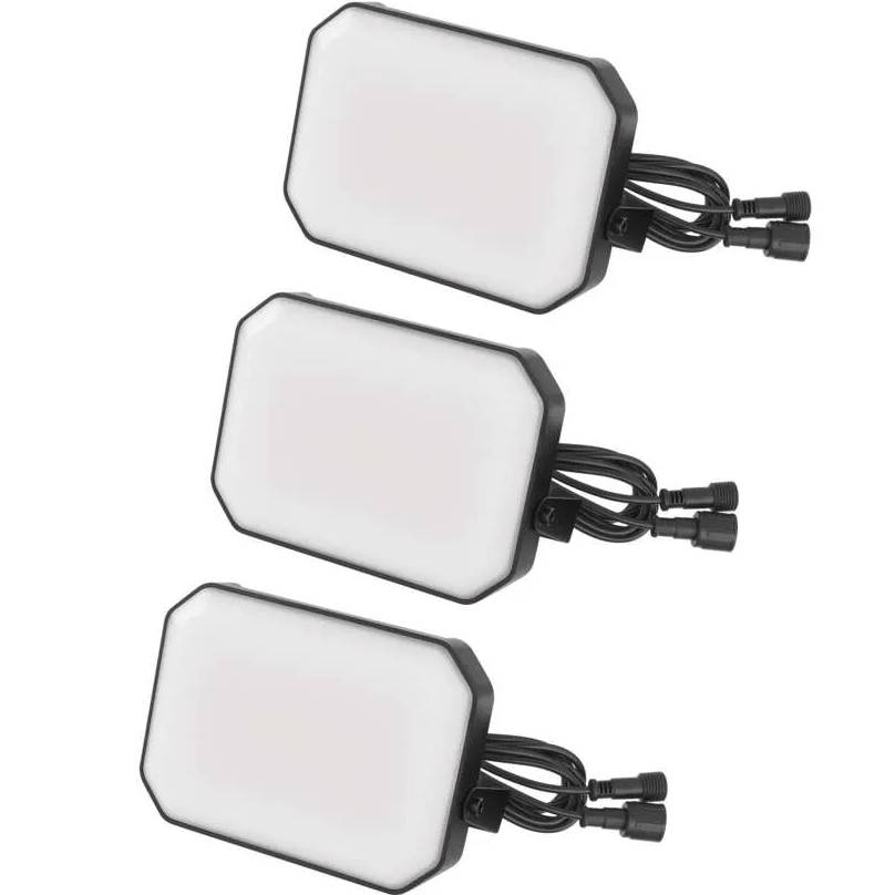 Прожектор EMOS 14 Вт RGBIC WIFI 3шт (ZIW184R) Додатково Колірна температура: 3000-6500 К; Колір свічення: теплий білий-холодний білий; Світловий потік: 990 лм; Тривалість життя: 20000 годин;