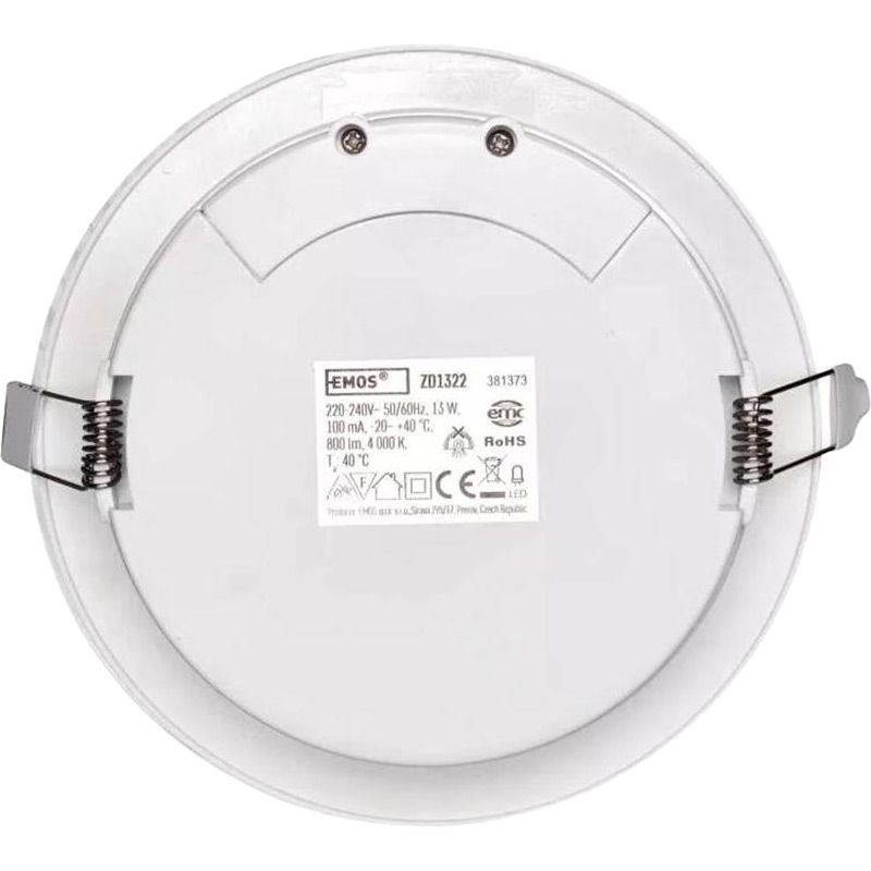 Світильник EMOS ZD1322 13w 4000K Тип живлення від мережі