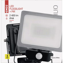 Прожектор EMOS LED ILIO 30W 2400Lm 4000K PIR IP44 (ZS2930)