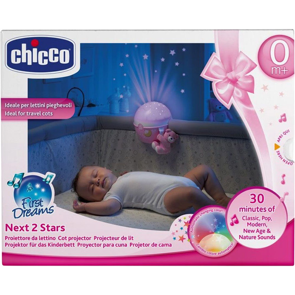 Изображение Ночник CHICCO Next2 Stars Pink (07647.10)