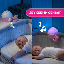 Ночник CHICCO Next2 Stars Pink (07647.10)