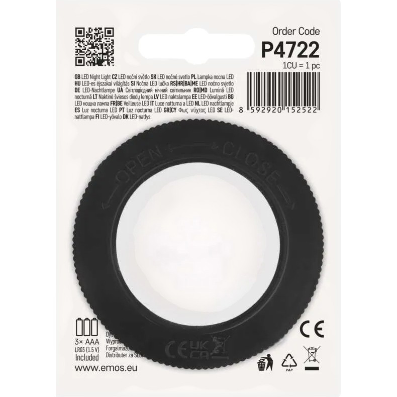 Замовити Нічник EMOS P4722 White