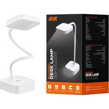 Настільна лампа 2E 5Вт 5000K 1200мАг USB-A без БП White (2E-DL1216)