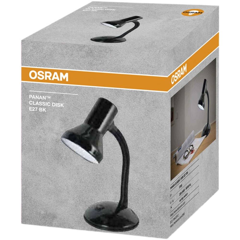 Настольная лампа OSRAM Panan CLASSIC DISK E27 Black (4099854364105) Тип настольная лампа