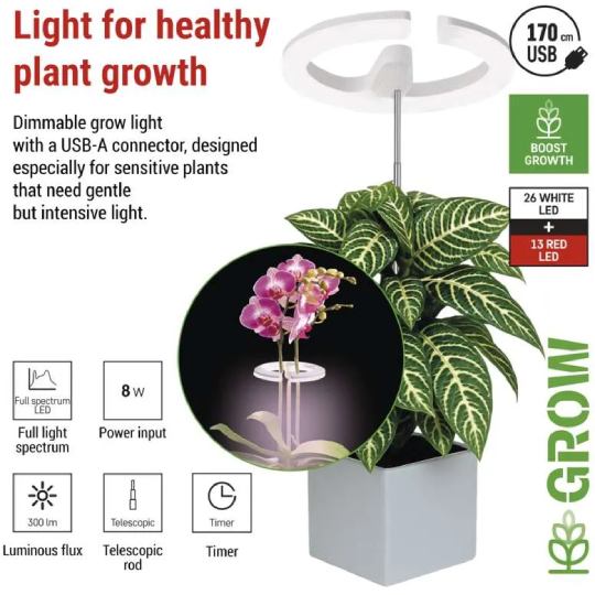 Замовити Фітолампа для рослин EMOS Z7902 White