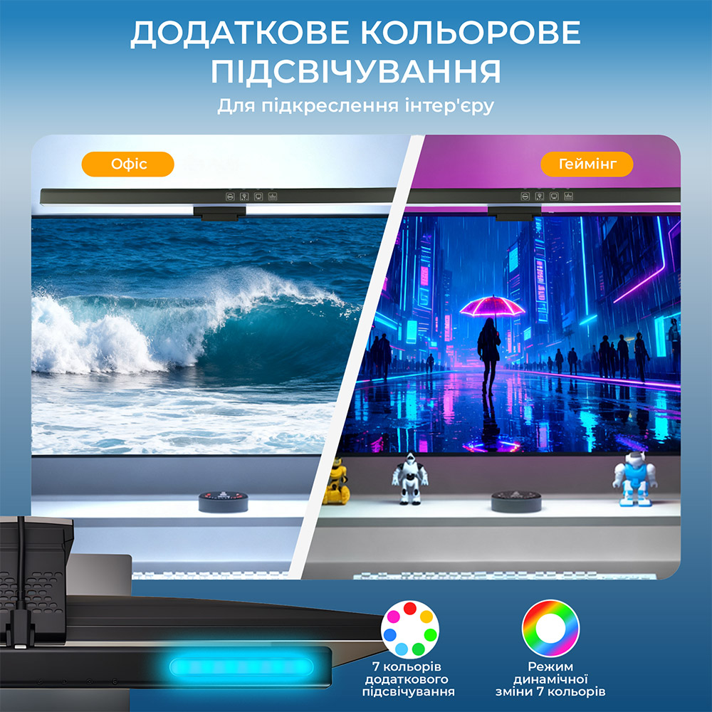 В Україні Лампа для монітора OFFICEPRO SL083B 5W 3150-6600К USB 5V