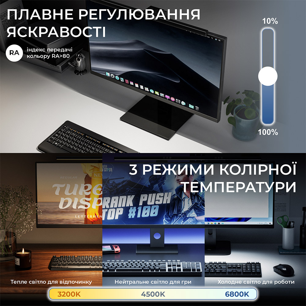 Покупка Лампа для монитора OFFICEPRO SL050B 5W 3200 - 6800К USB 5V