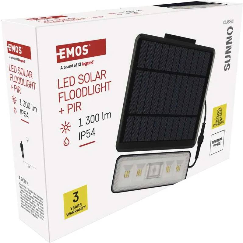 В интернет магазине Светодиодный солнечный прожектор EMOS 1300 лм 4000K (ZG112S)