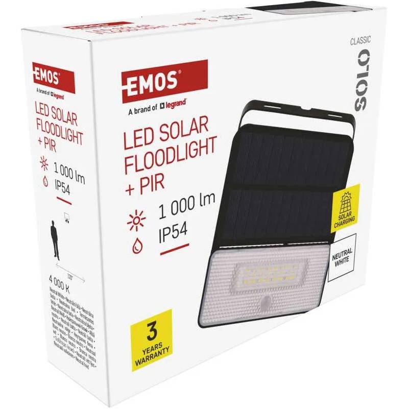 Огляд Світлодіодний сонячний прожектор EMOS ZG121S 1000 лм 4000K