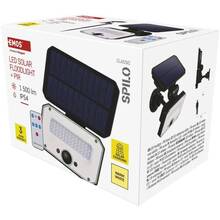 Світлодіодний сонячний прожектор EMOS 1500 лм 3000K (ZG131S)