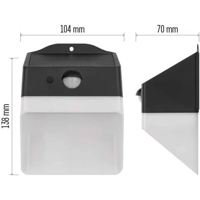 Покупка Світлодіодний сонячний світильник EMOS 220 лм 4000K (ZG151S)