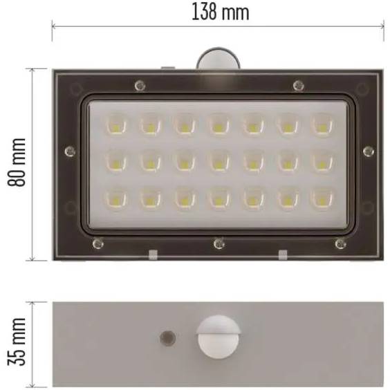 Зовнішній вигляд Світлодіодний сонячний світильник EMOS 350 лм 4000K (ZG161S)