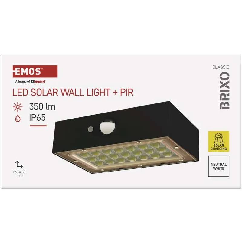 Фото 14 Світлодіодний сонячний світильник EMOS 350 лм 4000K (ZG162S)