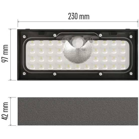 В Україні Світлодіодний сонячний світильник EMOS 900 лм 4000K (ZG166S)