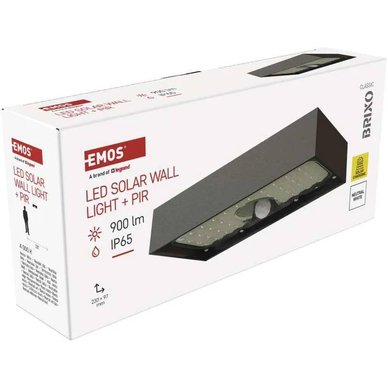 Фото 14 Світлодіодний сонячний світильник EMOS 900 лм 4000K (ZG166S)