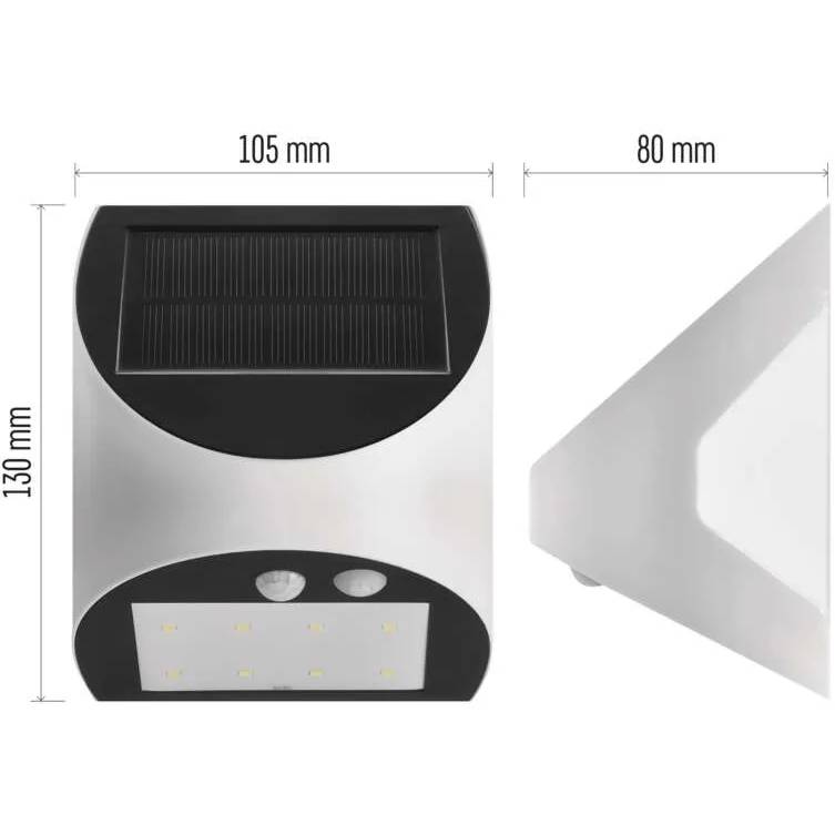 Зображення Світлодіодний сонячний світильник EMOS 240 лм 4000K (ZG172S)